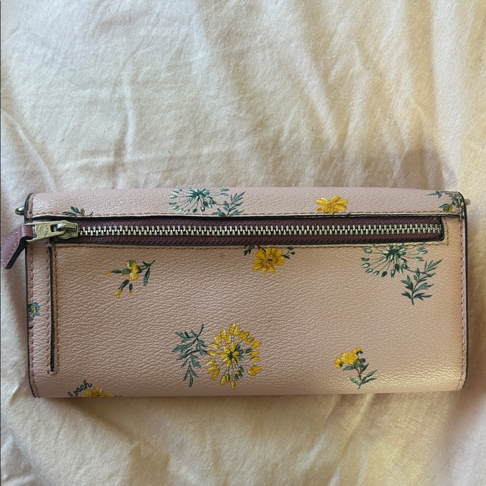 Coach Pink Floral wallet - Picture 2 of 3